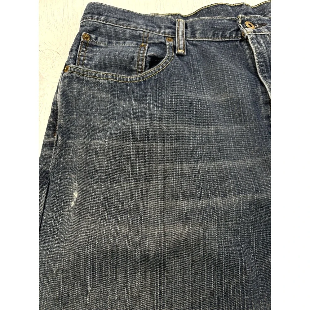 Levi's 569 Jeans Men's 38x30 Blue Loose Straight Fit 100% Cotton Dark Denim